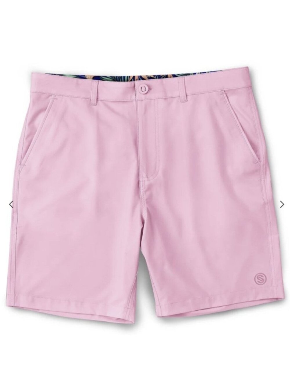 NEW Scales Men Size 36 All Tides Walk Shorts Light Pink Golf Bermuda Lightweight